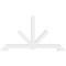 Ekena Millwork Vanguard Architectural Grade PVC Gable Bracket, 72"W x 39"H x 4"D x 4"F, 13/12 Pitch GBP072X39X0404VAN00 - alternate 3